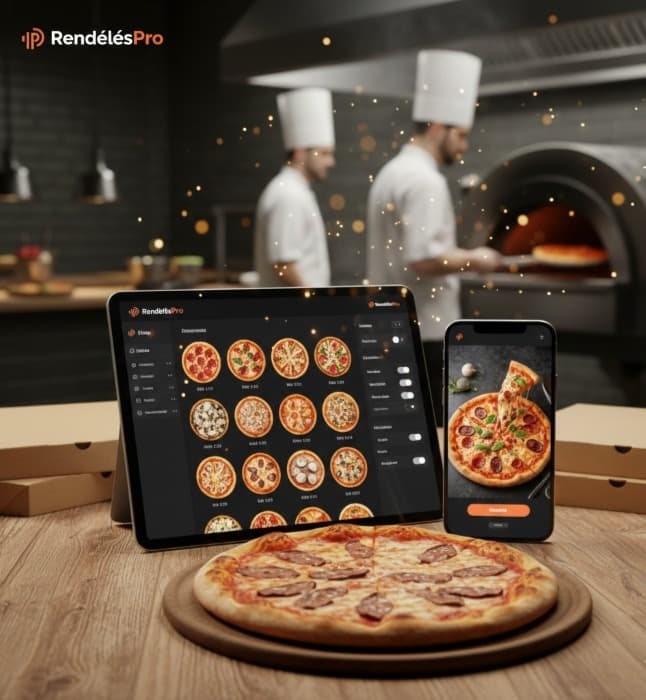 🍕 Interaktív Digitális Étlap